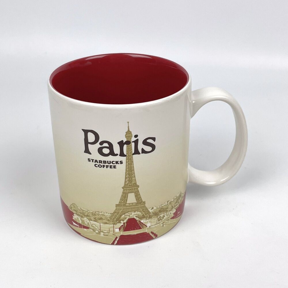Starbucks Paris France 2014 Global Icon Collector Coffee Mug Cup 16oz
